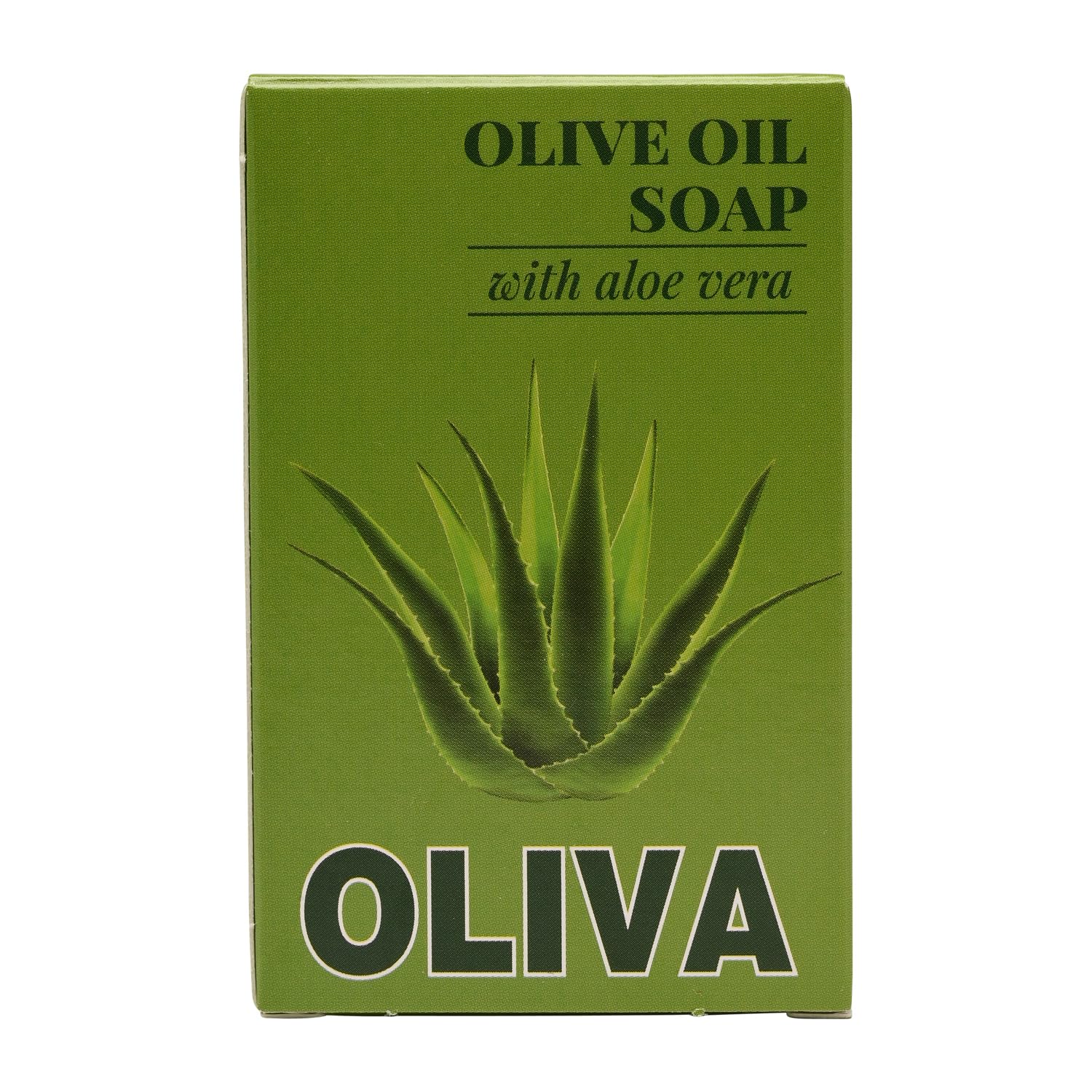 Oliva - Olive Oil Soap with Aloe Vera, Soothing & Hydrating, Antioxidant-Rich Skin Care, 12 x 100g Bar