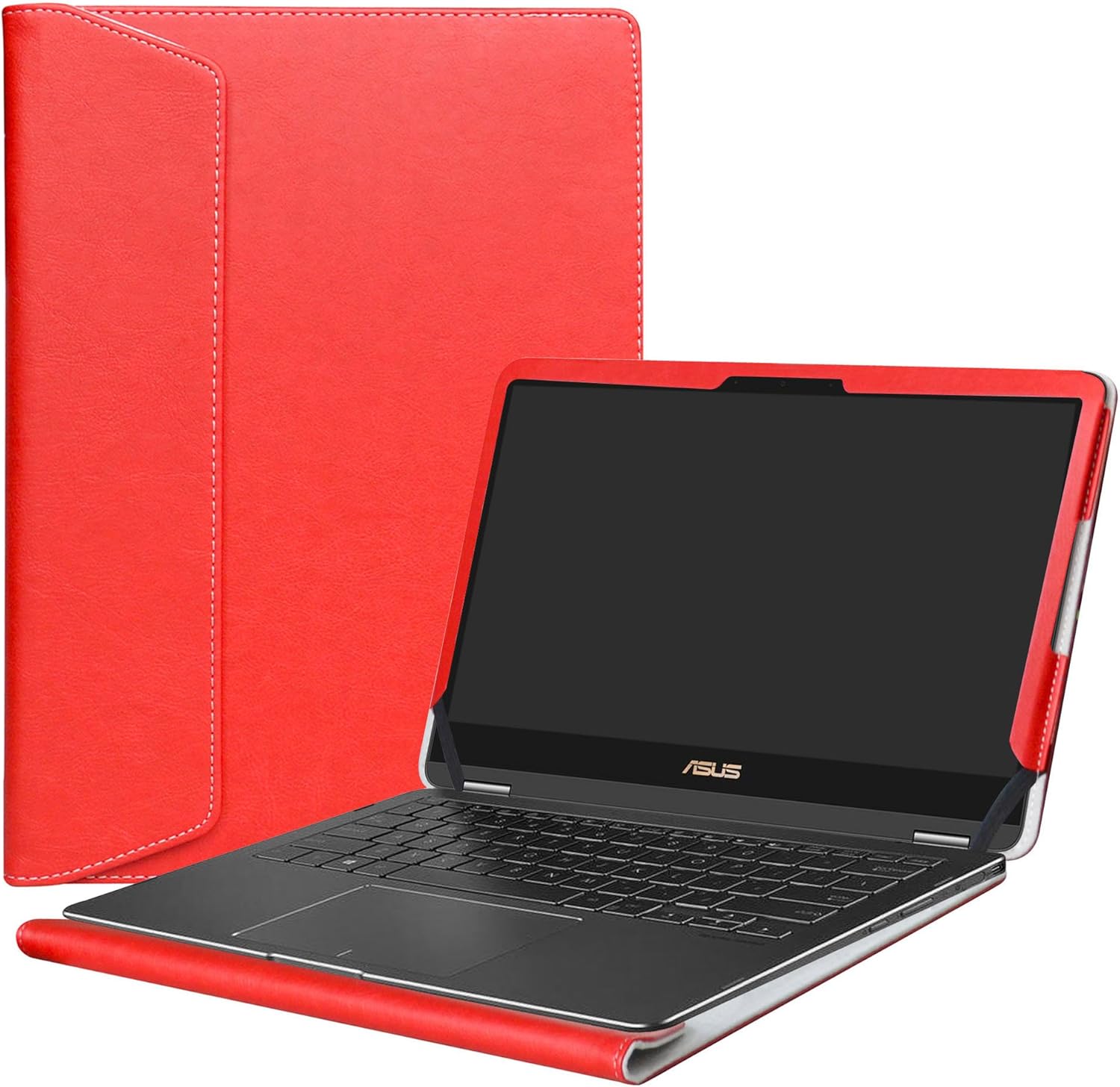 Alapmk Protective Case Cover for 13.3" Asus Q325UA & Zenbook Flip S UX370UA Laptop(Warning:Only fit Model Q325UA & UX370UA),Red