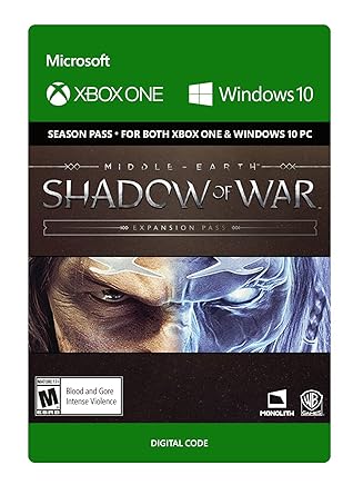 shadow of war digital code xbox one