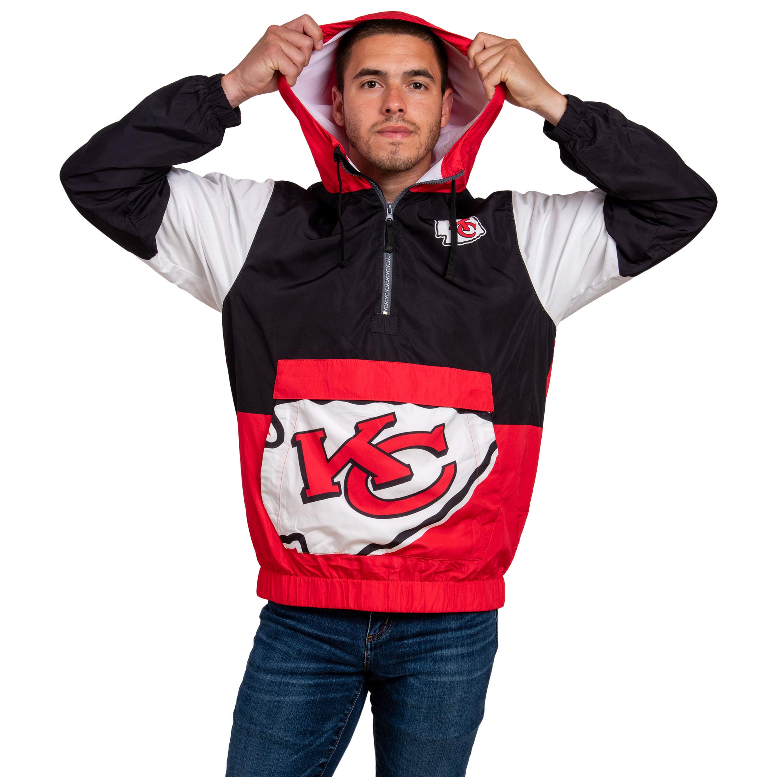 FOCO Kansas City Chiefs NFL Warm-Up Windbreaker - Mens - S Image FOCO Kansas City Chiefs NFL Warm-Up Windbreaker - Mens - S Image