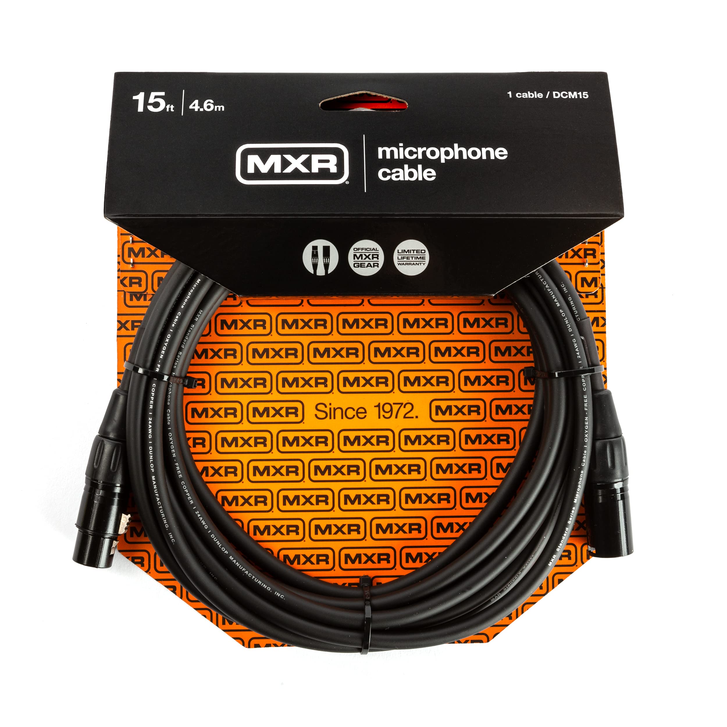 MXR DCM15 Cable - 15ft - 4.6m - Microphone Cable
