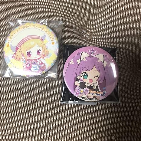 Amazon Co Jp プリパラ アニメイトカフェ コラボ 缶バッジ 真中らぁら 緑風ふわり ホビー 通販