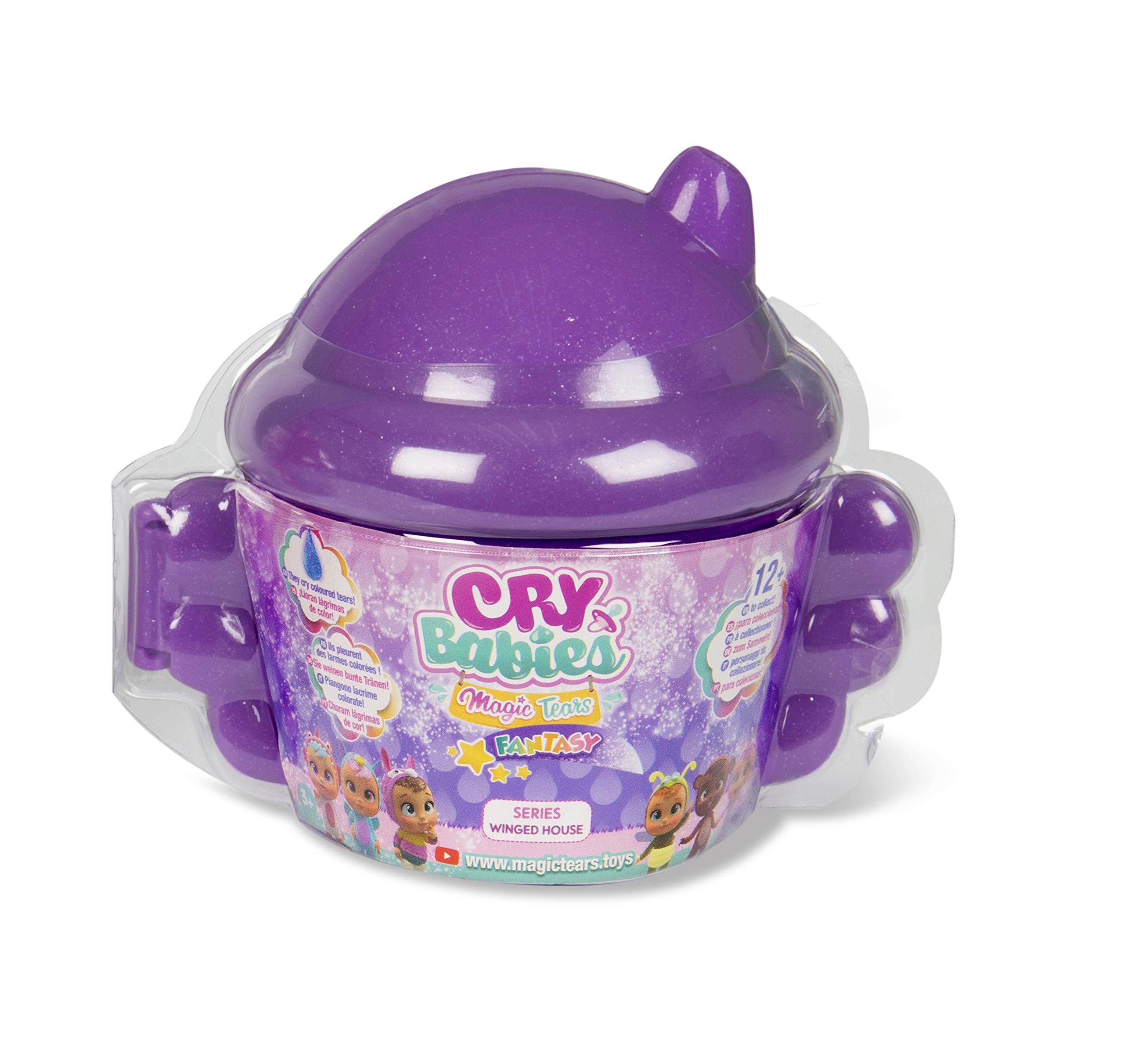 Cry Babies Magic Tears Winged House - Mini Collectable Glittery Dolls with Real Tears & Accesories - Assorted Surprise Model