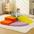 Faitaliicy 5PCS Toddler Foam Climbing Blocks Set Indoor Climb & Crawl