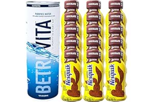 BETRULIGHT Shelf Stable Milk READY-TO-DRINK Delicious Goodness Of Nestle Nesquik Chocolate Lowfat Milk 8 fl. oz. Boxes Pack of 16 | Every Order is Elegantly Packaged with One Canned Water to Help you stay Hydrated - Limited Edition