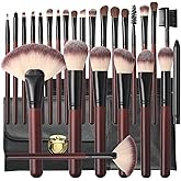 Yasingsi Makeup Brushes Set 26-Piece Makeup Brushes Premium Synthetic Foundation Powder Concealer Blush Eyeshadow Contour Professional Makeup Brush Set with 2 Brush Bags