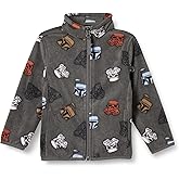 Amazon Essentials Disney | Marvel | Star Wars Boys and Toddlers' Polar Fleece Full-Zip Mock Jackets