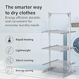 Vivo Technologies Electric 3 Tier Heated Clothes Airer 300W 21M Drying Space view 2
