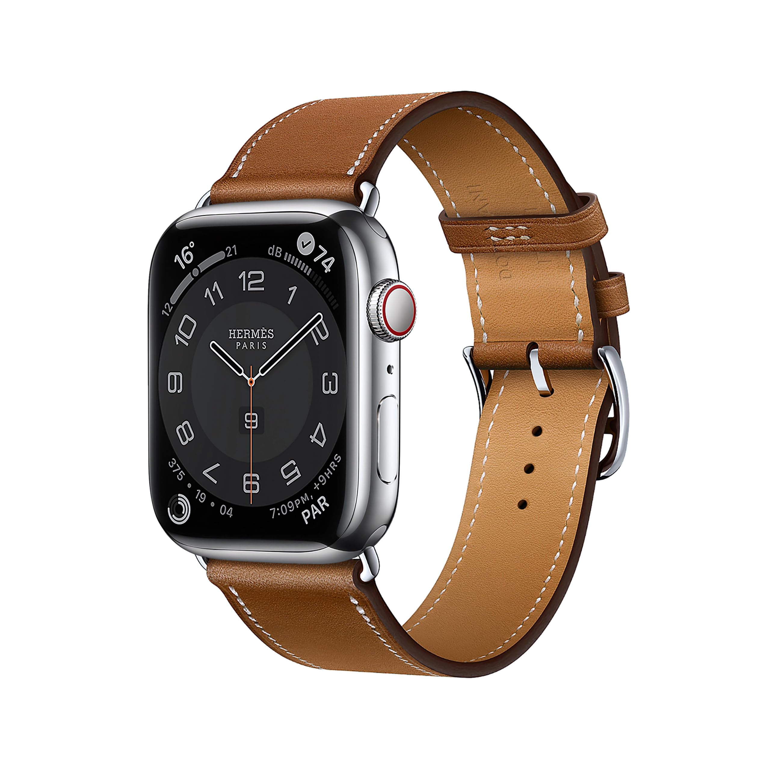 DONEGANI LB1 for Apple Watch Strap Ultra 2 Se 10 40mm 44mm 46mm 42mm 45mm 41mm 38mm 49mm Series 10 9 8 7 6 5 4 3 Band Women Men Leather Brown — image 1