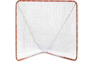 Velocity Official Size 6x6x7' Backyard Lacrosse Practice and Training Goal, Includes 4MM Lacrosse Net, for Youth, Kids, and Adults
