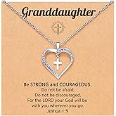 UPROMI Cross Necklace for Girls Back to School Gifts for Girls Baptism First Communion Confirmation Graduation Gifts