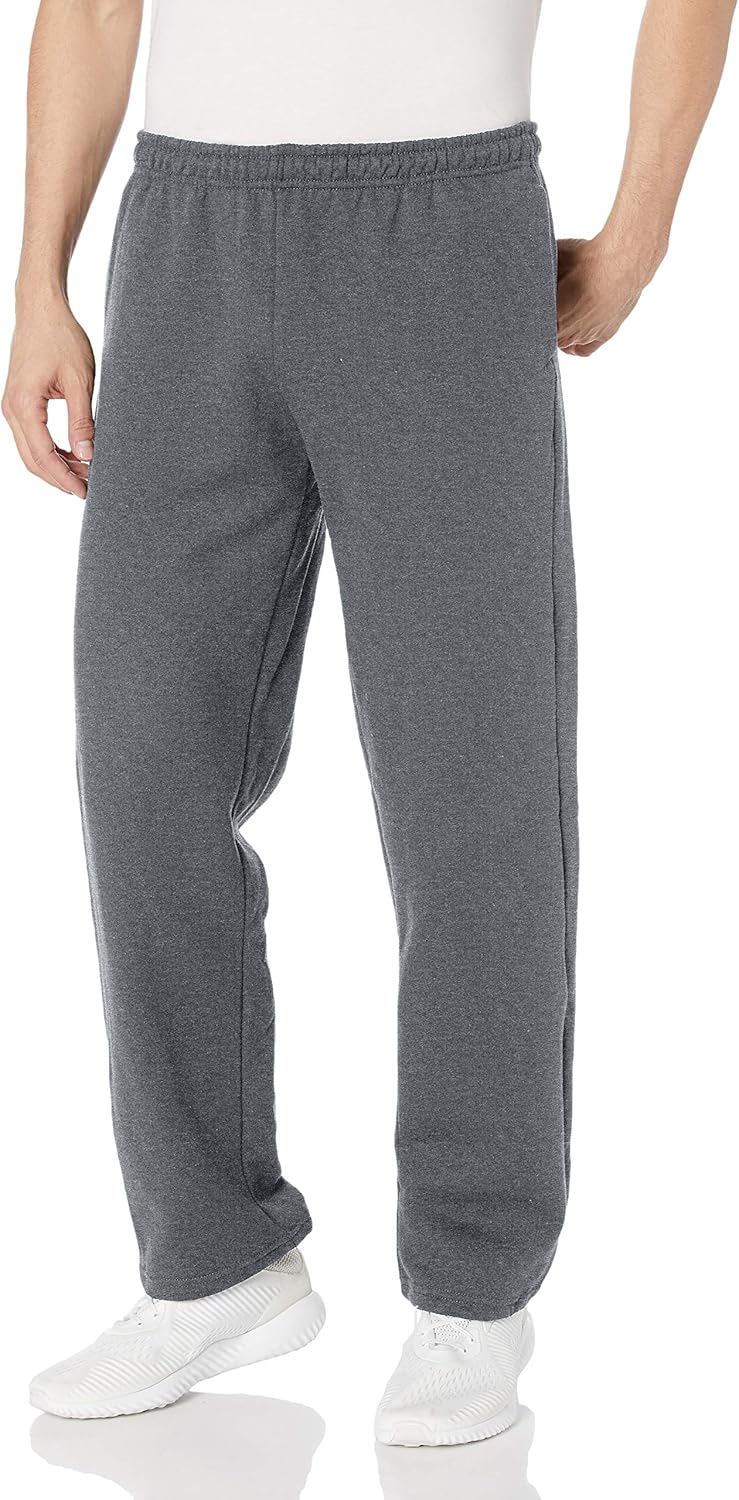 Gildan Men's Fleece Open Bottom Pocketed Pant at  Men’s Clothing store