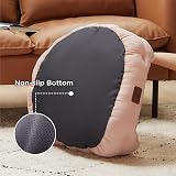 Bedsure Dog Bed for Small Dogs 63x53x20cm Round Pink Washable view 4