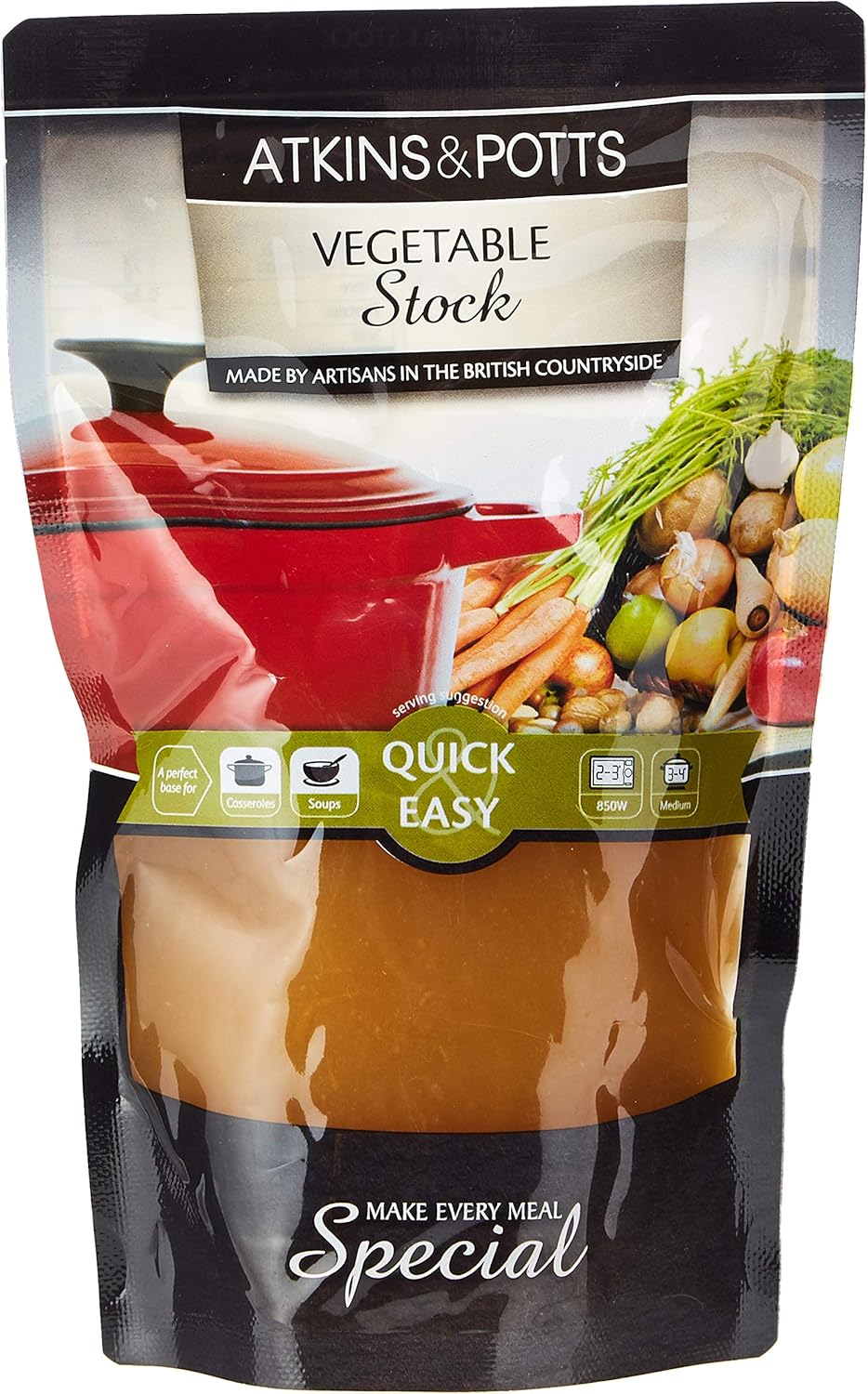 Atkins & Potts Vegetable Stock, 350 g Amazon.co.uk Grocery