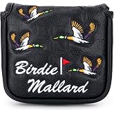 Maxgigi Mallard Golf Headcovers Leather Golf Head Cover Must Have Golf Gift | Driver Headcover, Fairway Wood Cover, Hybrid Head Cover &ndash; Advanced Embroidery Mallard Golf Head Covers