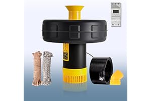 YANASO Pond Fountain Aerator Pump with Timer, 50ft Power Cord, 2 Spray Patterns, Energy-Efficient Water Circulation for Ponds & Lakes, Easy Installation