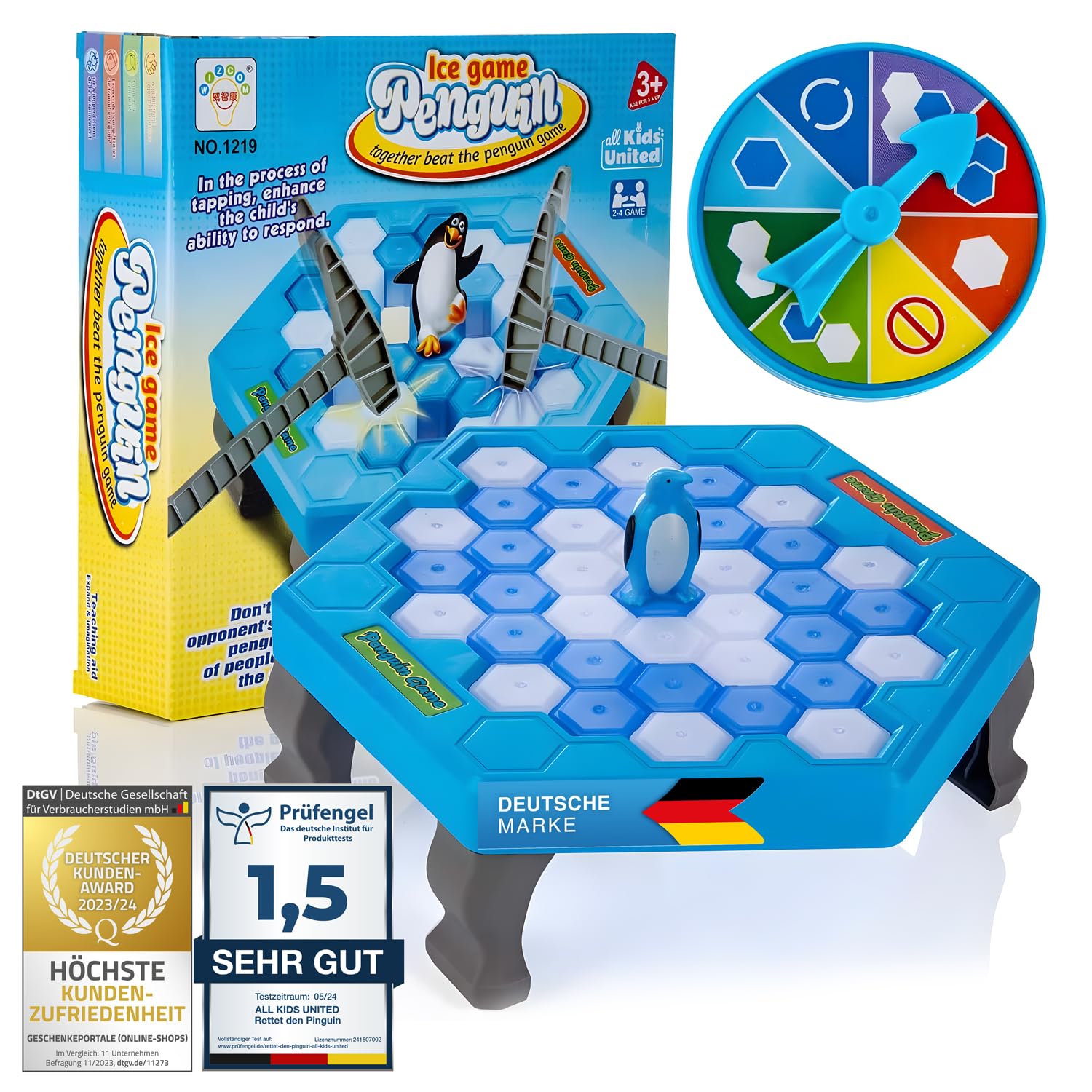 all Kids United® "Save the Penguin" action-packed family board game board game for children from 3 years and adults