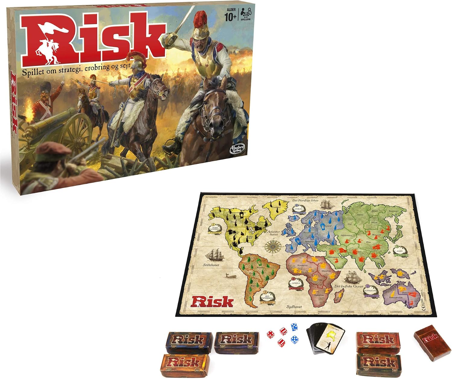 Hasbro Gaming RISK Strategy Board Game (Updated Figures Edition), Global Domination Tactics for Families & Adults - Image 3