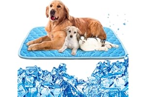MARUNDA Dog Cooling Mat, Breathable Washable Cooling Pad for Dog, Portable Pet Cooling Mat for Outdoor, Provide Comfortable and Cooling Mat in Summer.
