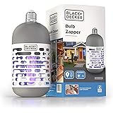 BLACK+DECKER UV LED Light Bulb Electric Bug Zapper for Indoor & Outdoor Use, Helps protect Up to 500 Square Feet