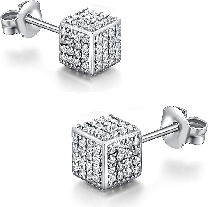 Mens fake diamond earrings Clearance
