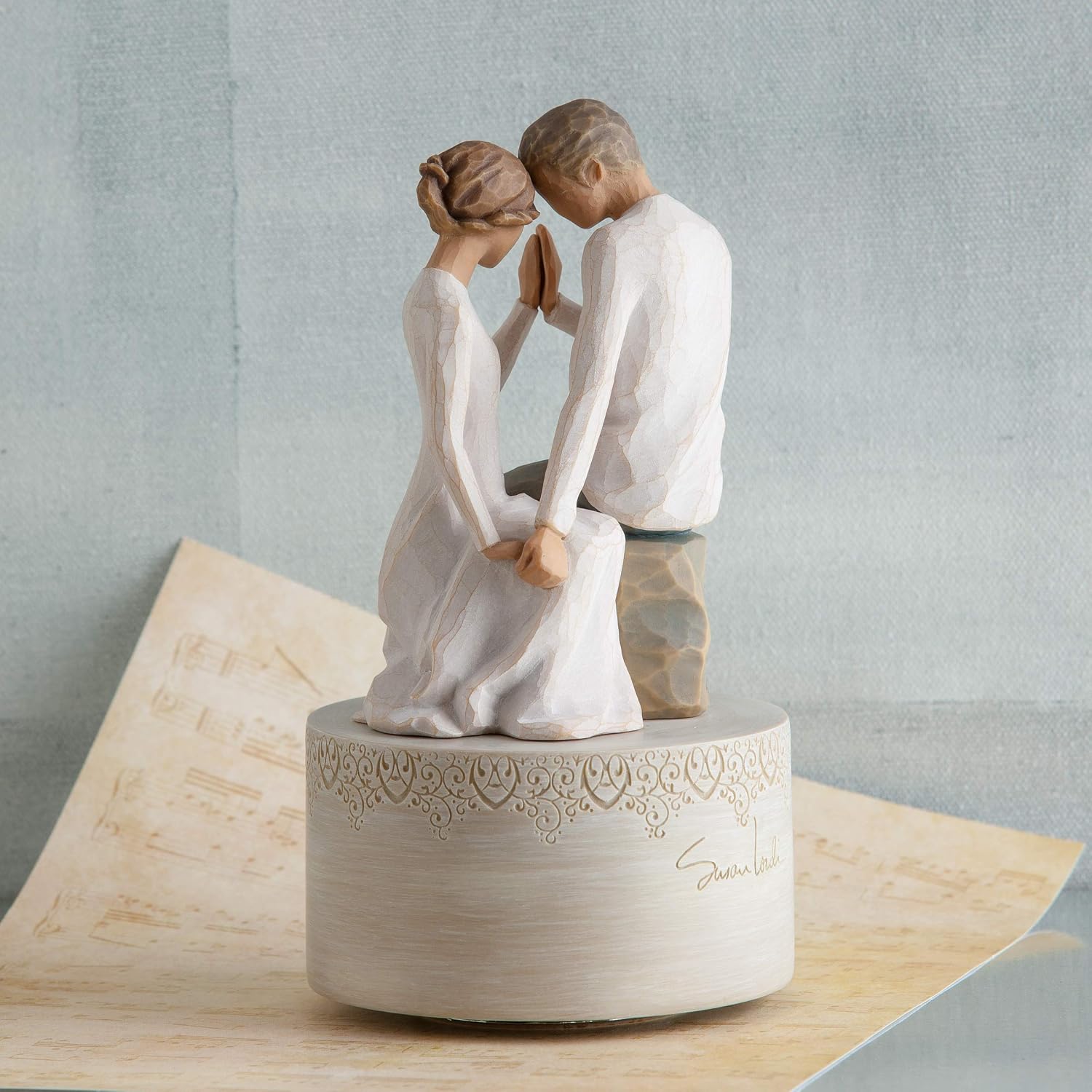 Willow Tree Cake Topper Modern 15x15x17.7 cm beige - Image 3