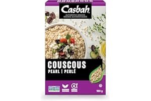 Casbah Pearl Couscous - Non-GMO, Vegan, Pre-Cooked Israeli Couscous - 180g