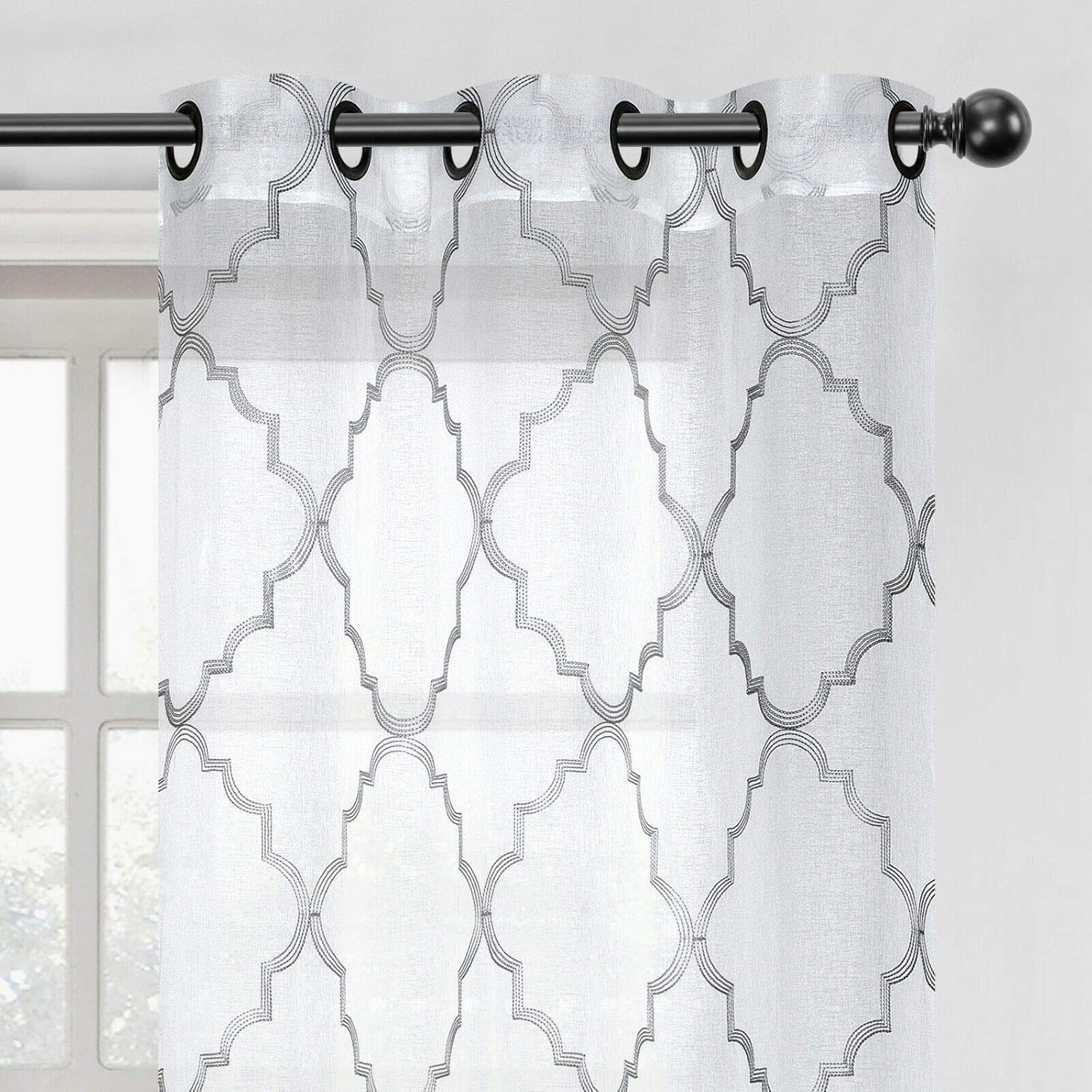 Best Grey And White Kitchen Curtains