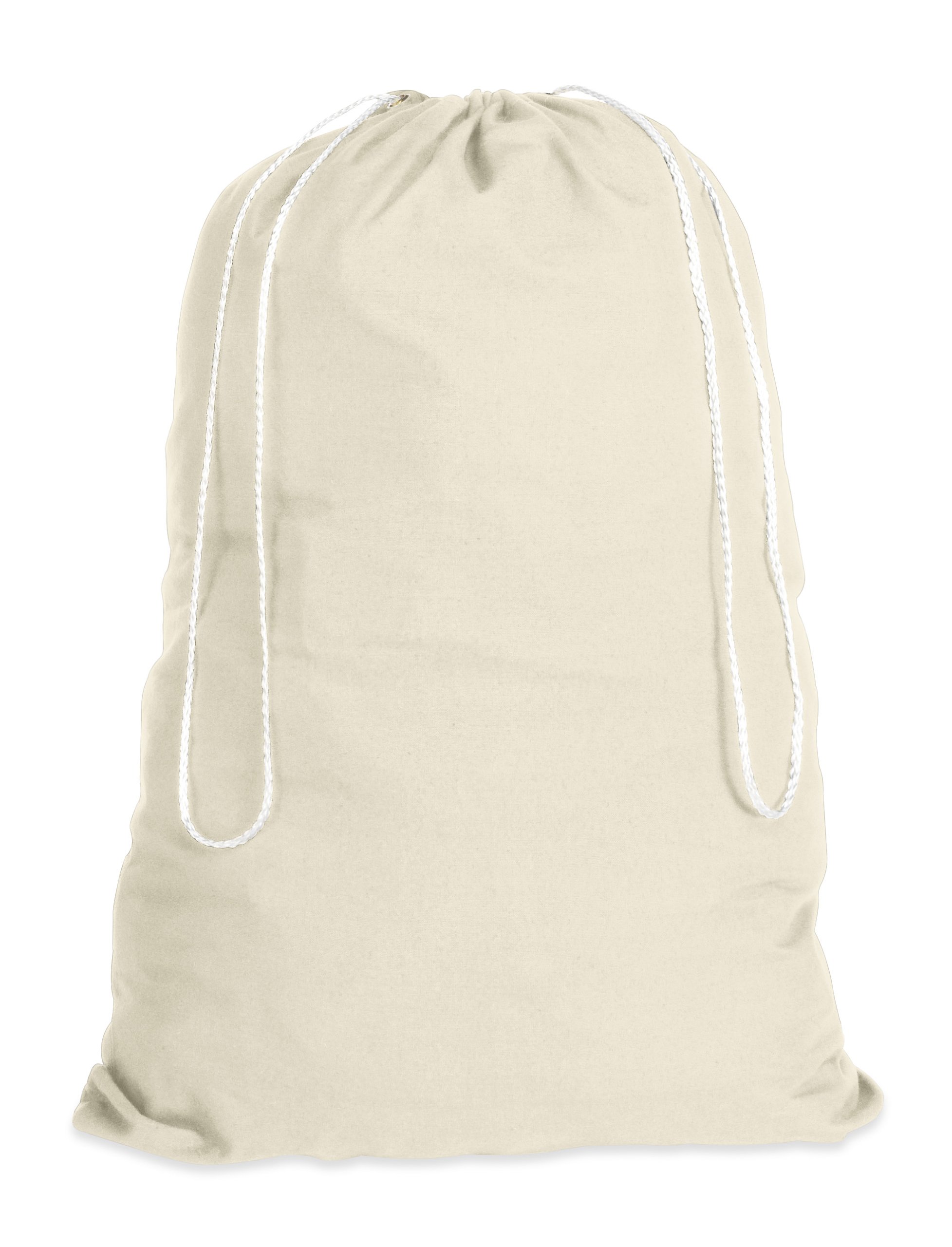 Whitmor Natural Cotton Laundry Bag, Polycotton, White, 1