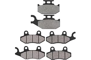 AWSZH Front and Rear Brake Pads fit for Yamaha Rhino 660 YXR660 4x4 2004-2007 Raptor 700 700R YFM700 2006-2012 Rhino 450 YXR4