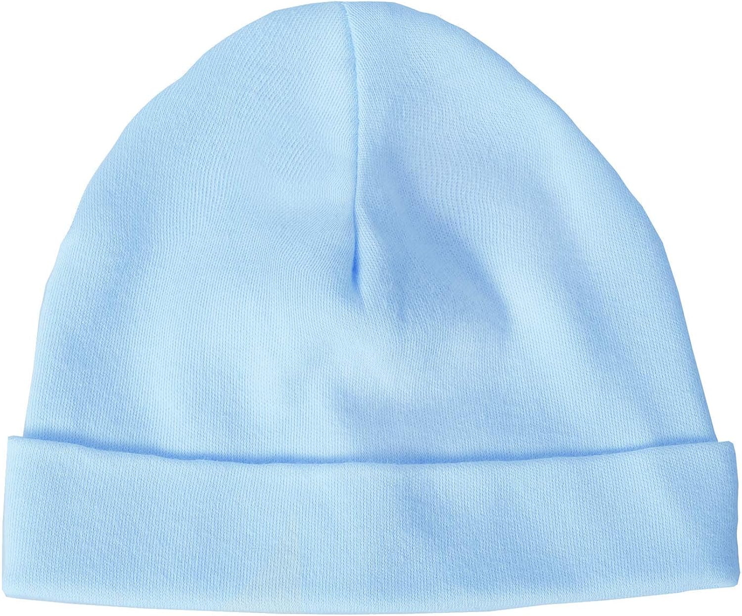 Baban Baby Newborn Hat and Baby Scratch Mittens Set - 0-3 Months Baby Cap and Scratch Mits - Cotton, Made in Britain, Blue - Image 3