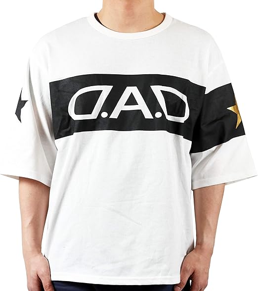 Amazon D A D ディー エー ディー 公式 Dad ギャルソン 服 ビッグ シルエット Tシャツ メンズ Garson 白 Mサイズ Tシャツ カットソー 通販