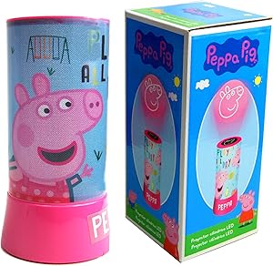 Peppa Pig LED Cylinder Projector, Night Light,Official Licenced.