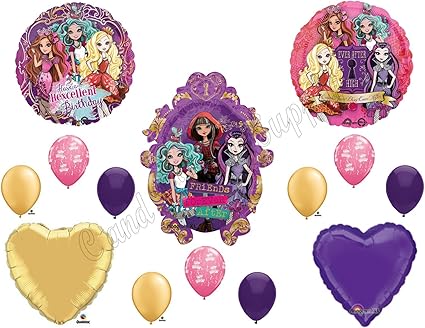 Amazon Com Ever After High Happy Birthday Balloons Decoration