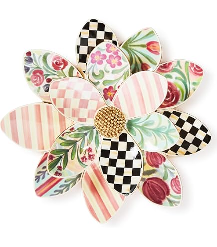 Amazon.com: MACKENZIE-CHILDS Hanging Wallflower Wall Decor, Medium