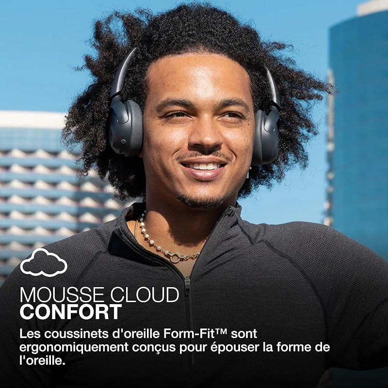 Go Lux ANC Casque Bluetooth sans Fil Réduction de Bruit, Graphite