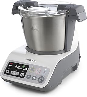 Kenwood kCook CCC200WH Kompakt-Küchenmaschine mit Kochfunktion, 150 W Motorleistung, 850 W Heizelement, 1,5 l Kochschüssel