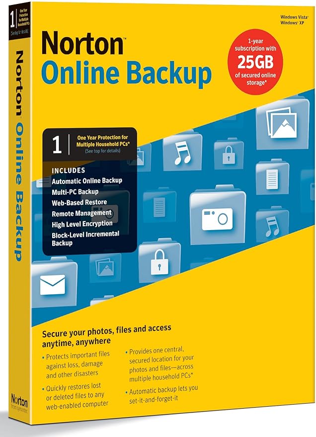 Norton Online Backup V1.0 25GB
