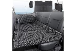 OHMU Non Inflatable Truck Bed Air Mattress for Large Truck,Car Travel Camping Back Seat Extender for F150/RAM 1500/Toyota/Silverado/GMC/Tundra