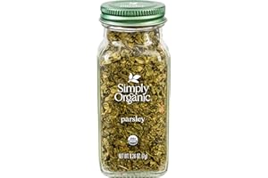 Simply Organic Parsley Flakes, 0.26-Ounce Jar, Fresh, Green-Leafy Taste, Vibrant Color Italian Parsley, Kosher, Organic