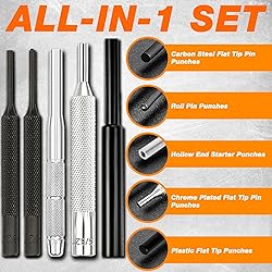 BESTNULE Punch Set, Pin Punches, Punch Tool, Roll