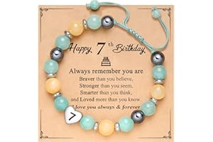 ORISPRE 6-18 Year Old Girl Birthday Sweet Number Heart Bracelet Gifts for Daughter/Granddaughter/Niece/Friends