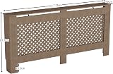 Vida Designs Oxford Radiator Cover Unfinished Extra Large H82xW172xD19cm view 4