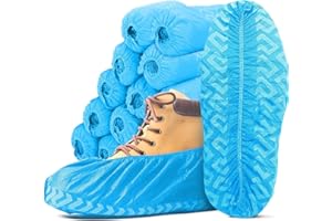 YILUFA1688 Shoe Covers Disposable Non-Slip 100 Pack - Booties Shoe Covers for Indoor Floor Carpet, Home, Museum, Construction