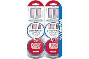 Parodontax Complete Protection Soft Toothbrush for Healthy Gums and Strong Teeth - 2 x 2 Pack
