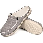 ADAX Men's Plantar Fasciitis & Pain Relief Orthotic Slippers with Arch Support (Size:US 7-US 14)