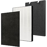 Air220 Air320 Replacement 2678 True Post Filter and 2677 Activated Carbon Pre Filter for BISSELL Air 220 and Air 320, 1 Post Filter + 1 Carbon Pre Filter