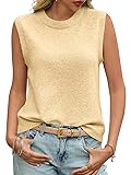 Saodimallsu Womens Sleeveless Sweater Vest Summer