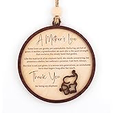 Mothers Day Elephant Suncatcher, Elephant Gifts for Mom, First for Daughter, Young Mom Gift, Easter Basket Gift for Mom, Window Decor and Meaningful Keepsake