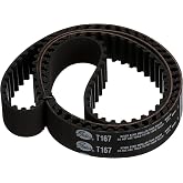 Gates T167 Premium Automotive Timing Belt | Replaces TB167 MD110029 MD133115 MD145713 MD171748 MD182291 MD326059 2431233120 2431233130 2431233150 2431233160 026-0255.